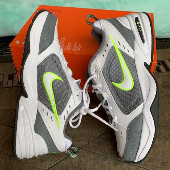 NIKE AIR MONARCH IV WHITE/WHITE-COOL GREY MENS - Picture 8 of 15